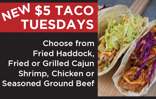 $5 TACO TUESDAYS
